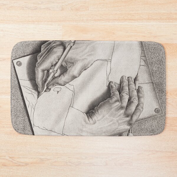 Item preview, Drawing Hands - M.C. Escher designed and sold by ArsVincitOmnia.