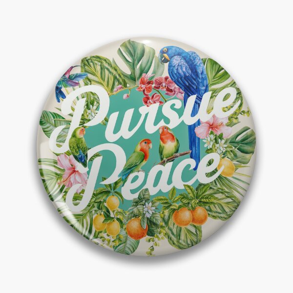 Item preview, Pursue Peace (Tropical) designed and sold by Paper Bee Gift Shop.