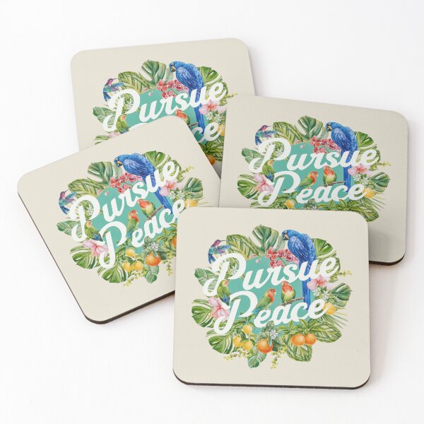 Item preview, Pursue Peace (Tropical) designed and sold by Paper Bee Gift Shop.