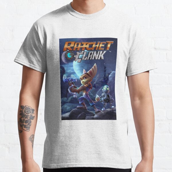 Vista previa del artículo con la obra «Supera la acción de tiro traviesa Gráfico de la colección Lucky Ratchet And Clank para fanáticos», diseñado y vendido por MurphyPicking.
