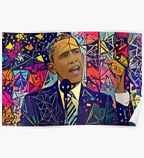 Abstract Obama Poster