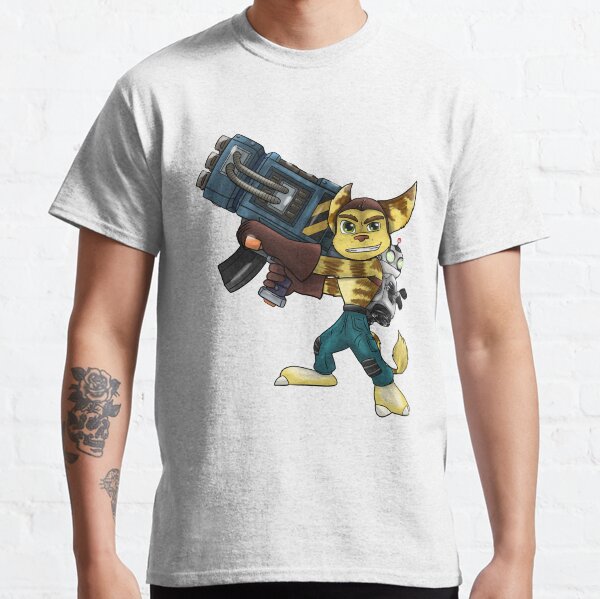 Vista previa del artículo con la obra «Supera la traviesa acción de tiro Lucky Ratchet y Clank Gift Movie Fans», diseñado y vendido por MurphyPicking.