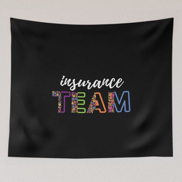 Item preview, Insurance Team Floral (white)- insurance agent designed and sold by CaitU.