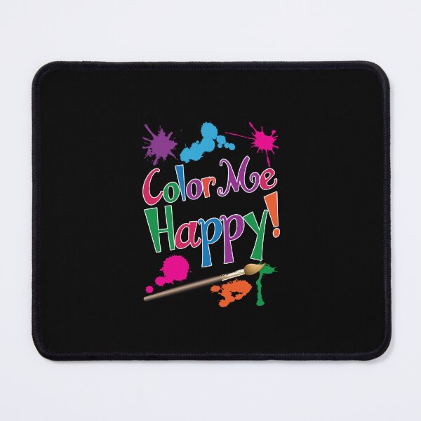 Item preview, 'Color Me Happy!' (Black) designed and sold by The Button Gal.
