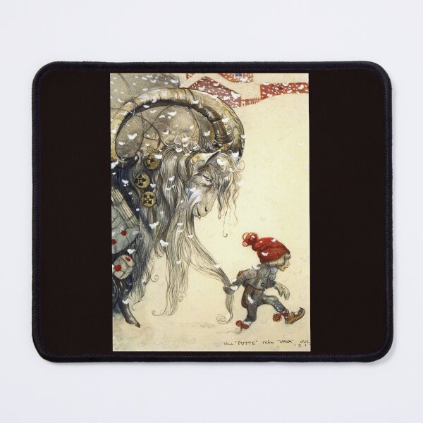 Item preview, Yule Goat - John Bauer Christmas  Greeting Card designed and sold by VidalCarroll.