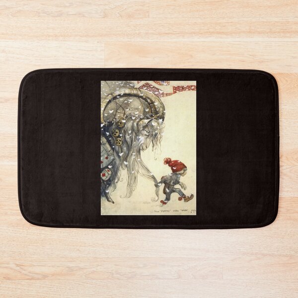 Item preview, Yule Goat - John Bauer Christmas  Greeting Card designed and sold by VidalCarroll.