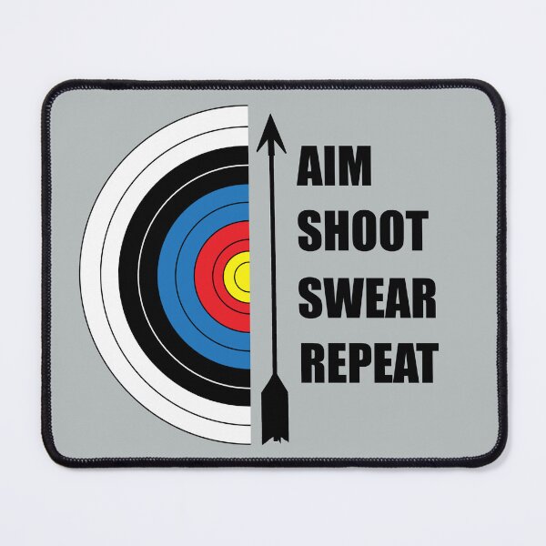 Item preview, Archery Aim Shoot Swear Repeat  designed and sold by LarkDesigns.