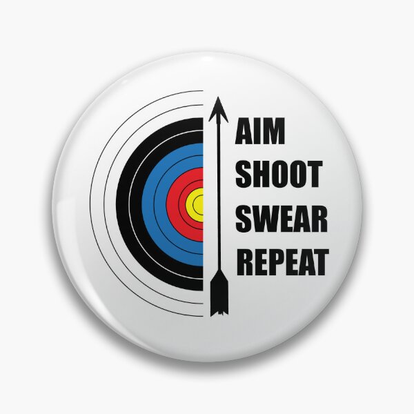 Item preview, Archery Aim Shoot Swear Repeat  designed and sold by LarkDesigns.