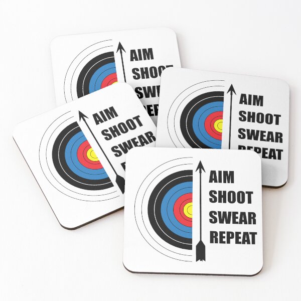 Item preview, Archery Aim Shoot Swear Repeat  designed and sold by LarkDesigns.