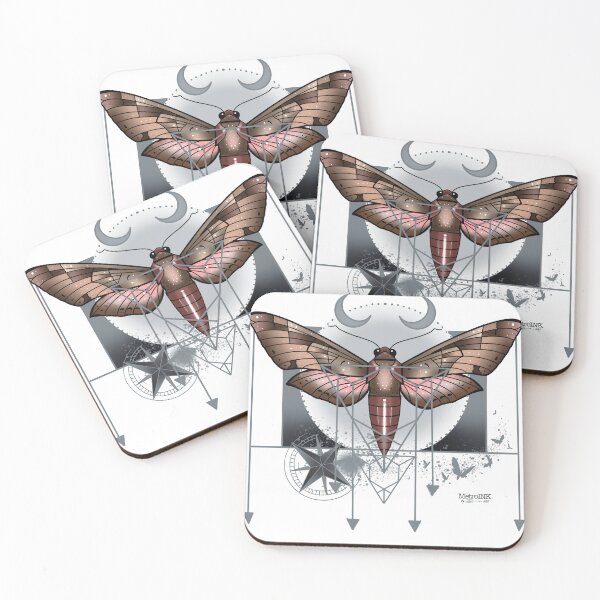 Item preview, Geometric Moth designed and sold by MetroInk.