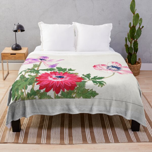 Item preview, Traditional Japanese Poppy Flower - Antique Flower Illustration designed and sold by FrostMintStudio.