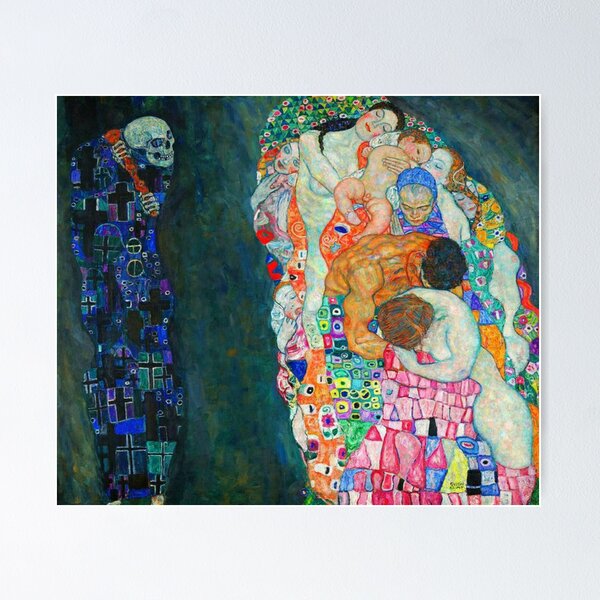 Aperçu de l'œuvre Gustav Klimt La mort et la vie créée et vendue par Olivia-One.
