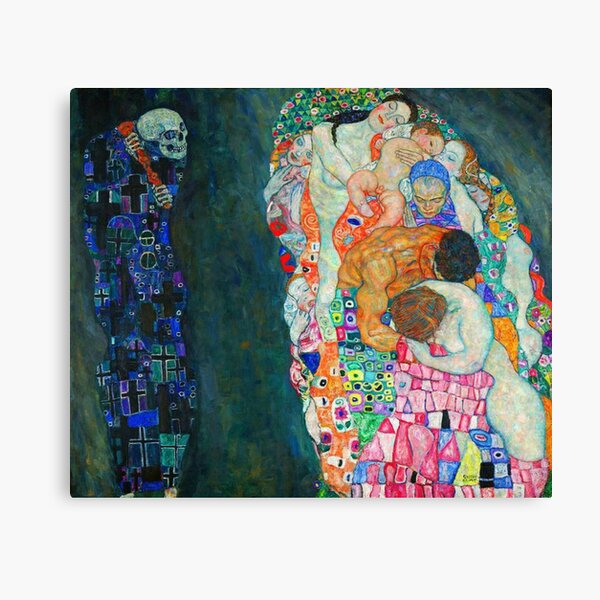 Aperçu de l'œuvre Gustav Klimt La mort et la vie créée et vendue par Olivia-One.