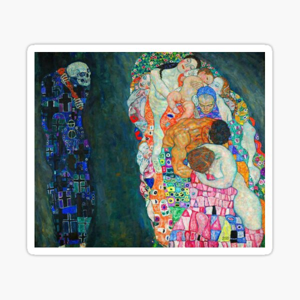 Aperçu de l'œuvre Gustav Klimt La mort et la vie créée et vendue par Olivia-One.