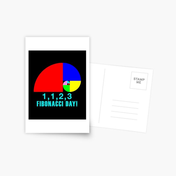 Item preview, Fibonacci Day, 1,1,2,3, November, 23 designed and sold by SymbolGrafix.