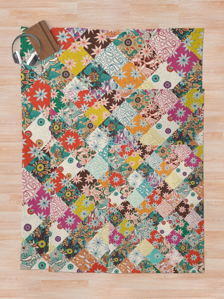Thumbnail 5 of 6, Throw Blanket, sarilmak patchwork designed and sold by scrummy.