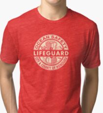 Hawaii Lifeguard Logo Tri-blend T-Shirt
