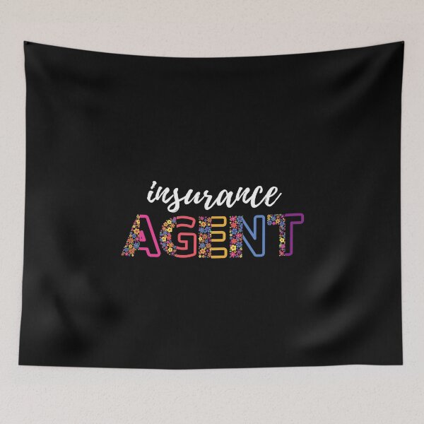 Item preview, Insurance Agent Floral (white)- insurance agent - life insurance work insurance designed and sold by CaitU.