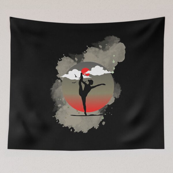 Item preview, Dancer figure under the red sunset. designed and sold by M-Infinite.