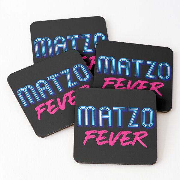 Item preview, Matzo Fever Jewish Culture Blue Pink 70s Slogan designed and sold by JessicaAmber.