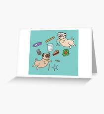 STEM Pugs Greeting Card