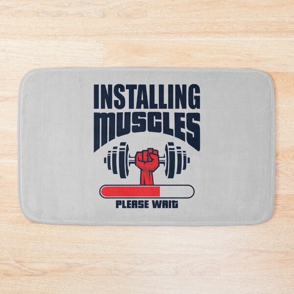 Item preview, Installing Muscles Please Wait - Funny Gym designed and sold by motivationaltee.