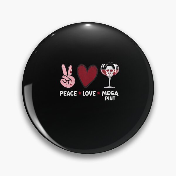 Item preview, Womens Funny Peace Love and Mega Pint designed and sold by TARABENNIE01.
