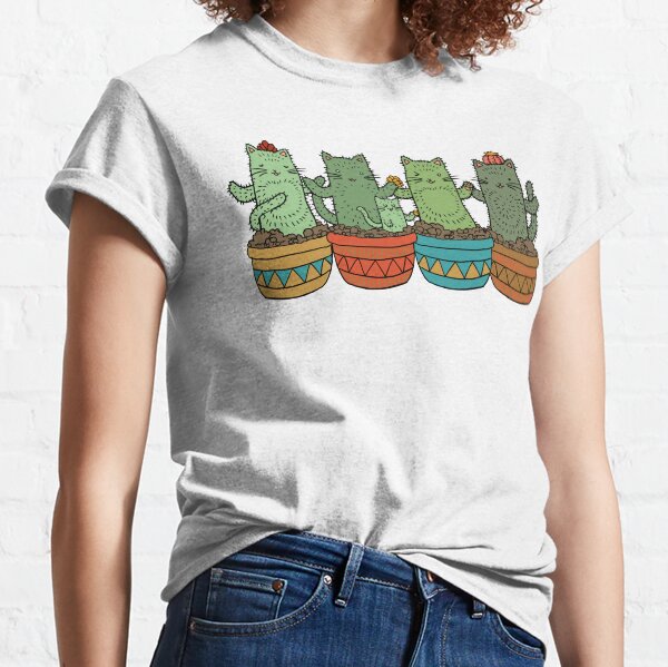 Catcus Garden (Single Row) Classic T-Shirt