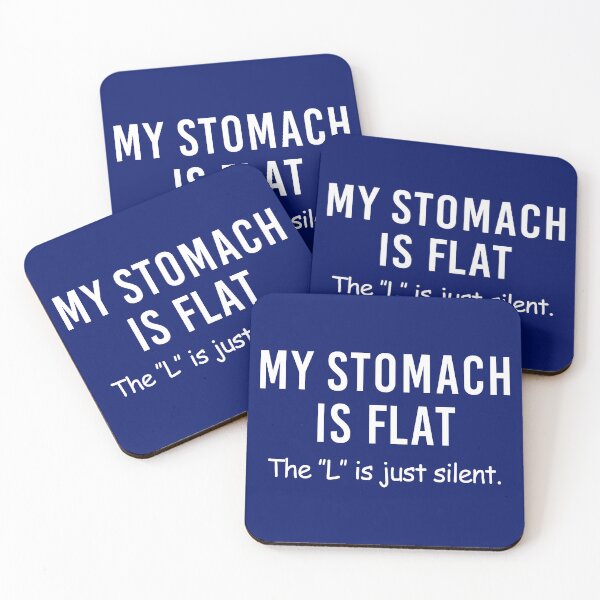 Item preview, My Stomach Is Flat The L Is Silent Mens Humor Novelty Sarcastic Funny, Team, New, Amazing Idea designed and sold by JOHNSTORE5.