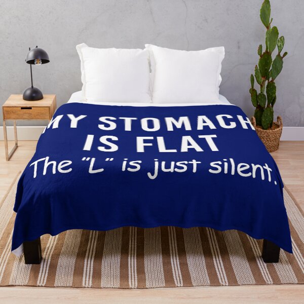 Item preview, My Stomach Is Flat The L Is Silent Mens Humor Novelty Sarcastic Funny, Team, New, Amazing Idea designed and sold by JOHNSTORE5.