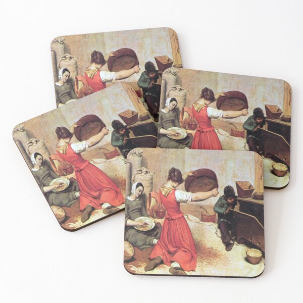 Item preview, The Wheat Sifters-Gustave Courbet designed and sold by LumiereSasha.