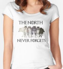 Camiseta entallada de cuello redondo EL NORTE NUNCA SE OLVIDE