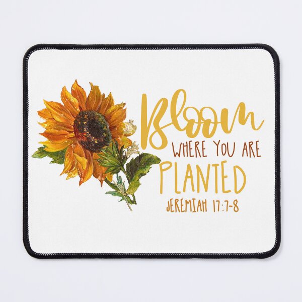 Item preview, Bloom where you are planted - sunflower designed and sold by Cane & Abel Creations ..