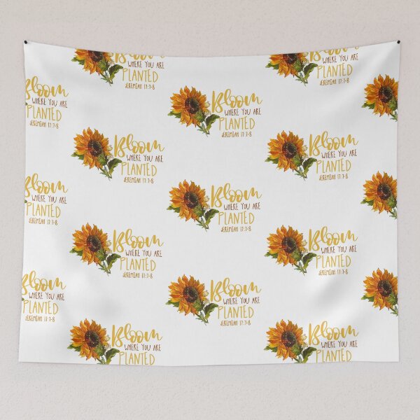 Item preview, Bloom where you are planted - sunflower designed and sold by Cane & Abel Creations ..