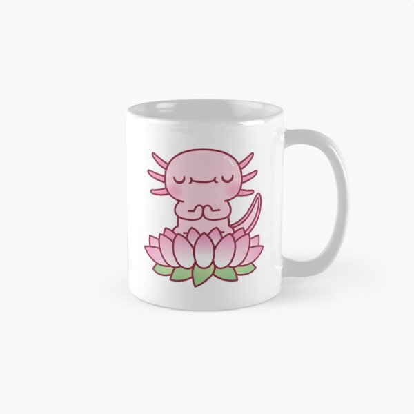 Item preview, Cute Axolotl Seated On Lotus Flower designed and sold by rustydoodle.