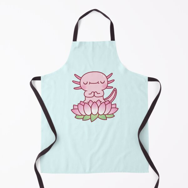 Item preview, Cute Axolotl Seated On Lotus Flower designed and sold by rustydoodle.