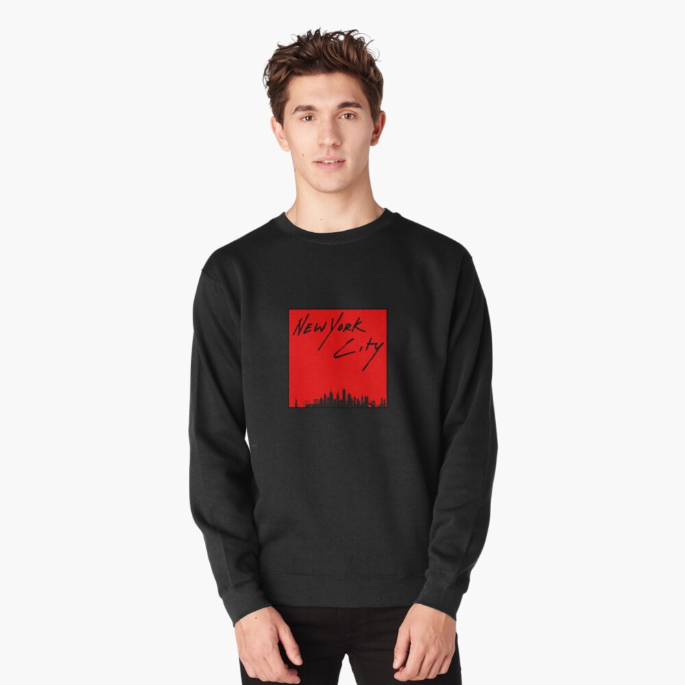 New York (Black & Red) Pullover Hoodie for Sale by Louislilly