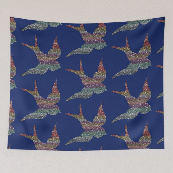 Item preview, Rainbow Glitter Bird designed and sold by Jane Izzy Designs.