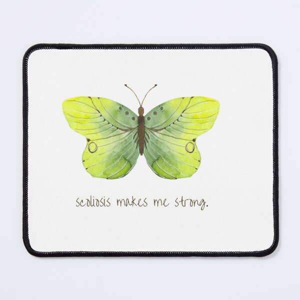 Item preview, Scoliosis Makes Me Strong Butterfly Design (Green) designed and sold by hopescoliosis.