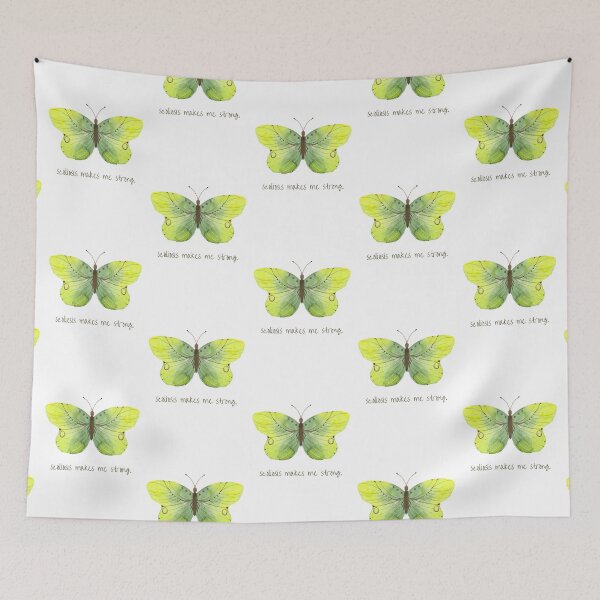 Aperçu de l'œuvre La scoliose me rend fort Conception de papillon (vert) créée et vendue par hopescoliosis.