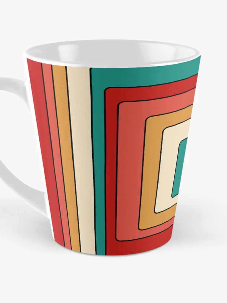 Thumbnail 3 of 4, Coffee Mug, Retro Rounded Rectangles designed and sold by Texterns.