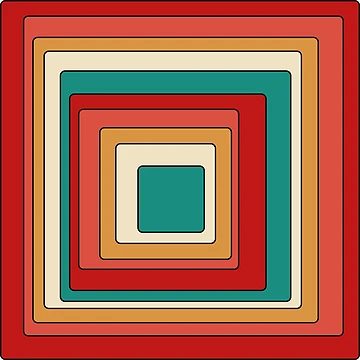 Artwork thumbnail, Retro Rounded Rectangles by Texterns