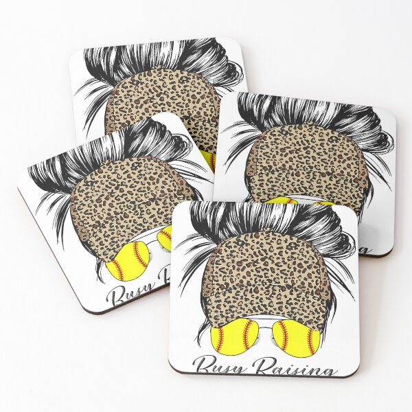 Item preview, Busy Raising Ballers Softball Mom Bun Leopard Baseball designed and sold by SethFrancis37.