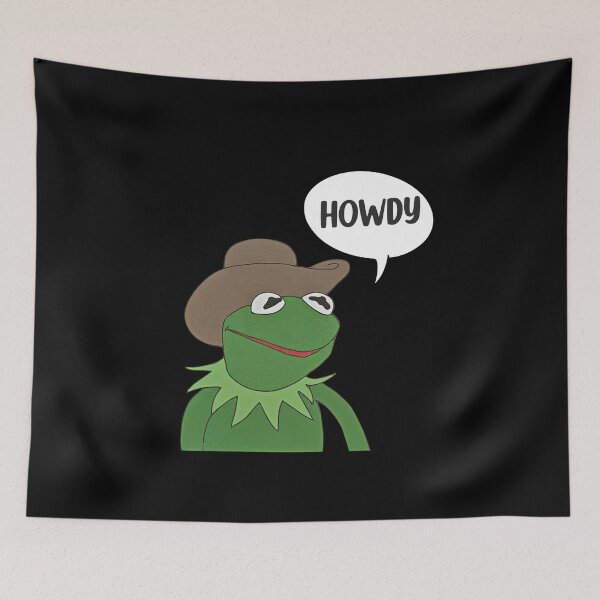 Artikelvorschau, Kermit der Frosch grüß dich lustige Cowboy-Frosch-Muppets entworfen und verkauft von Shandaunique.