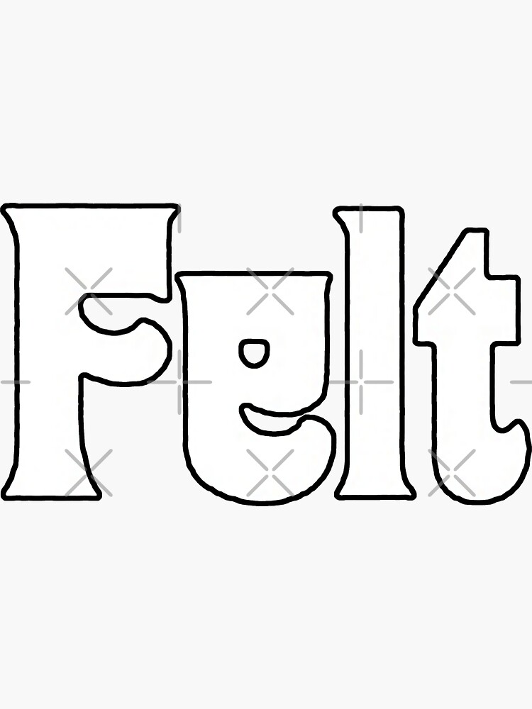 Felt Logo Sticker for Sale by Kulca