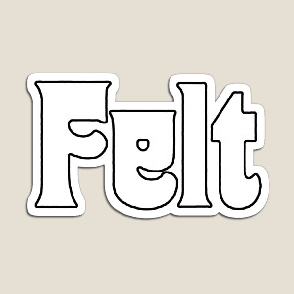 Felt Logo Sticker for Sale by Kulca