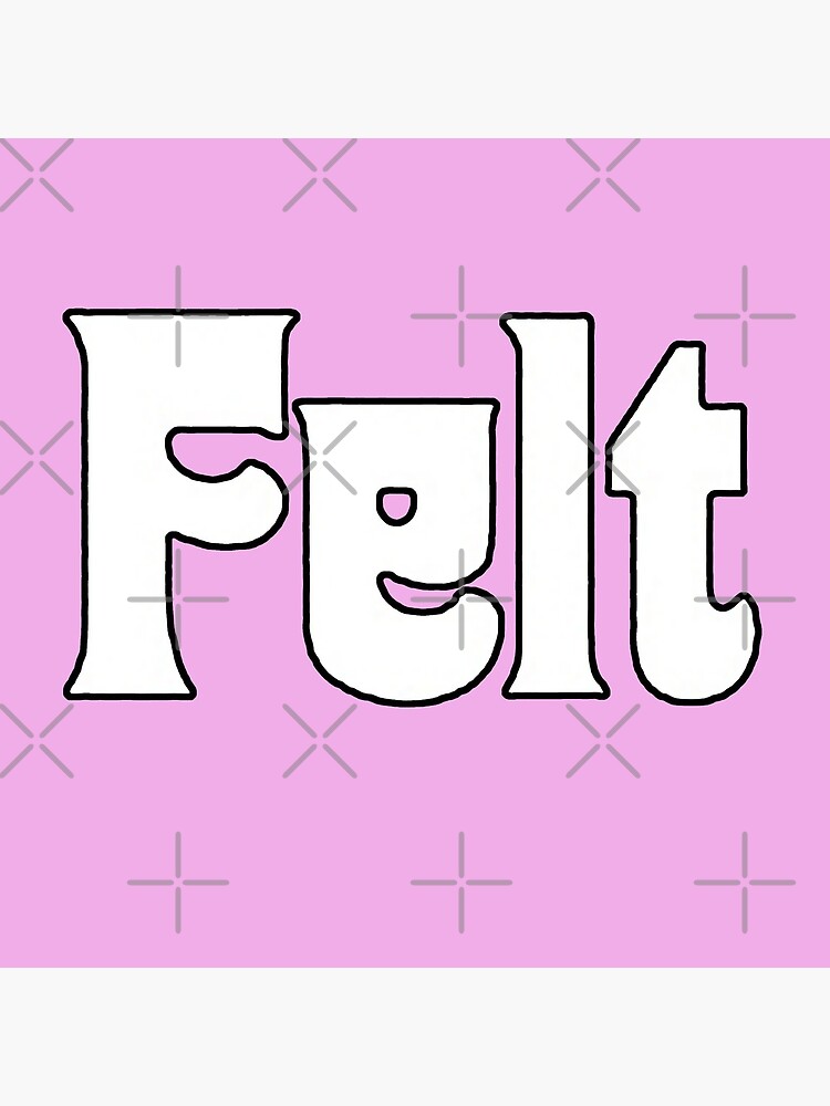 "Felt Logo" Art Print by Kulca Redbubble