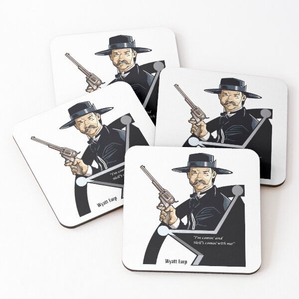 Item preview, Wyatt Earp Doc Hoilday Say When Gift Fan designed and sold by AngelValero.