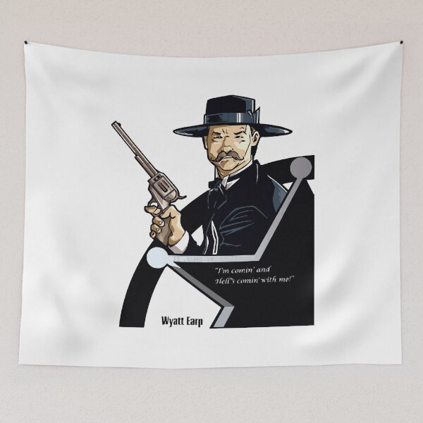 Item preview, Wyatt Earp Doc Hoilday Say When Gift Fan designed and sold by AngelValero.