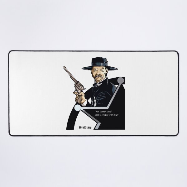 Item preview, Wyatt Earp Doc Hoilday Say When Gift Fan designed and sold by AngelValero.